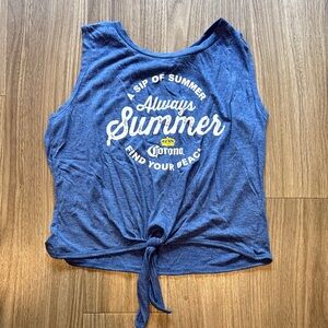 Corona Always Summer Blue Tank Top